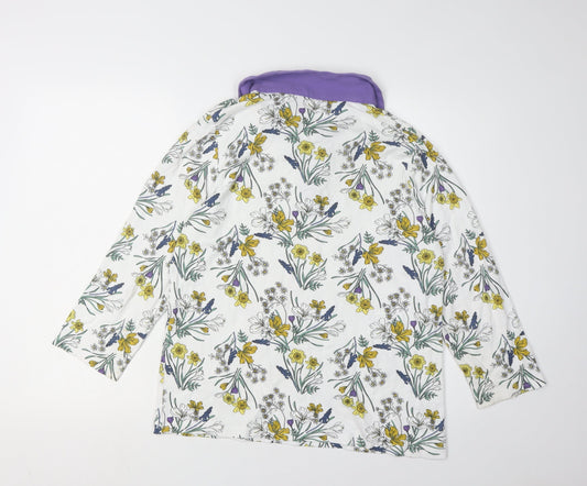Womens UK Size L Isle Essentials Multicoloured Button-Up