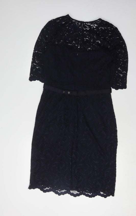 Hobbs Women's Black Lace Dress Size 12 Formal