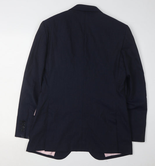 Mens UK Size 38 Charles Tyrwhitt Regular Blue Suit Jacket