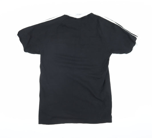 Adidas Men's Black T-Shirt, Small, Logo Style