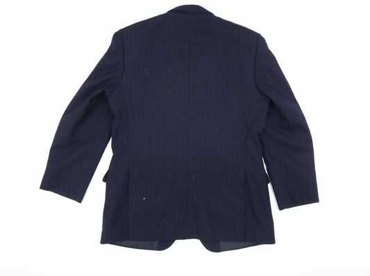 Mens UK Size 42 The Label Regular Blue Suit Jacket
