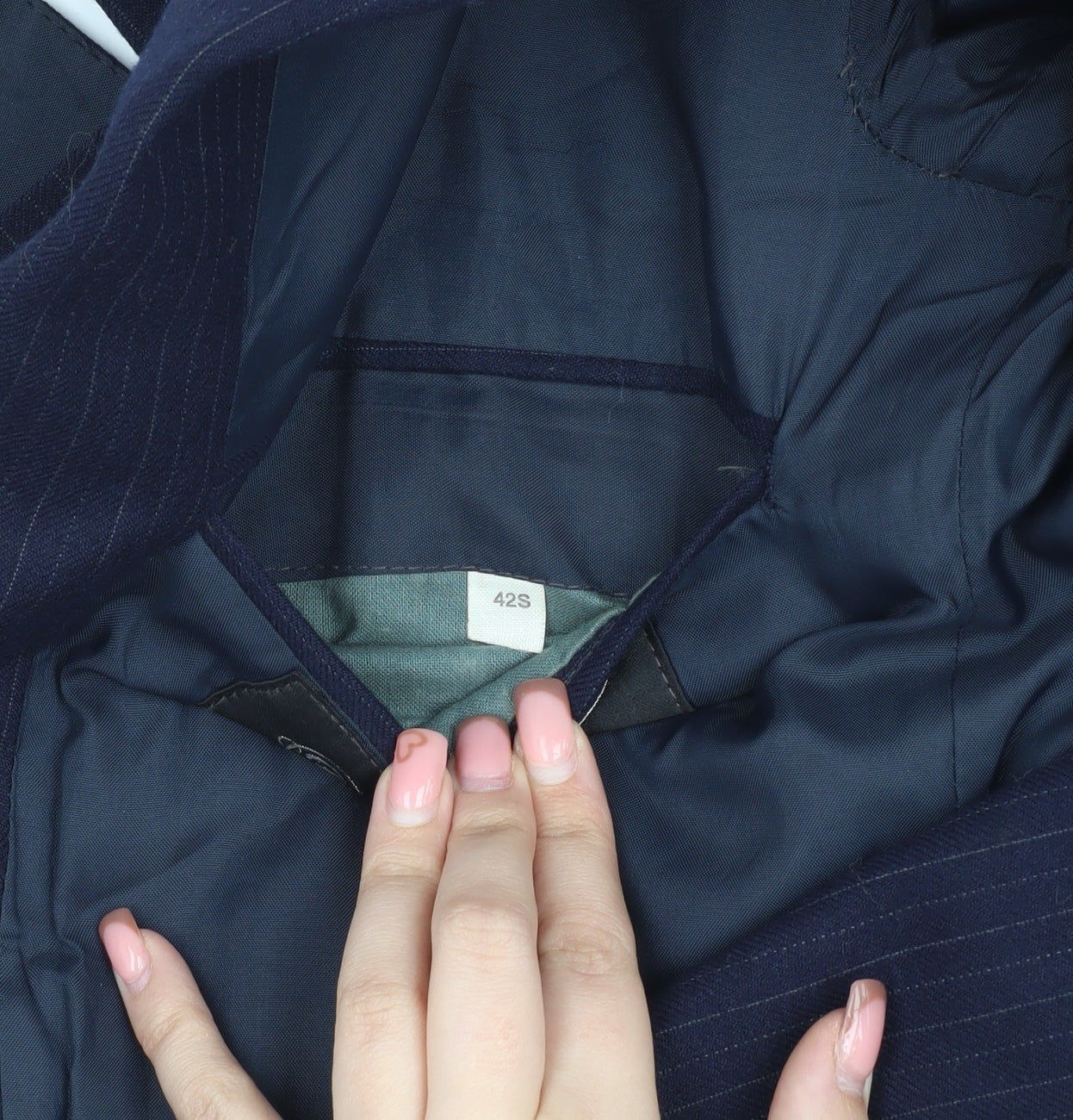 Mens UK Size 42 The Label Regular Blue Suit Jacket