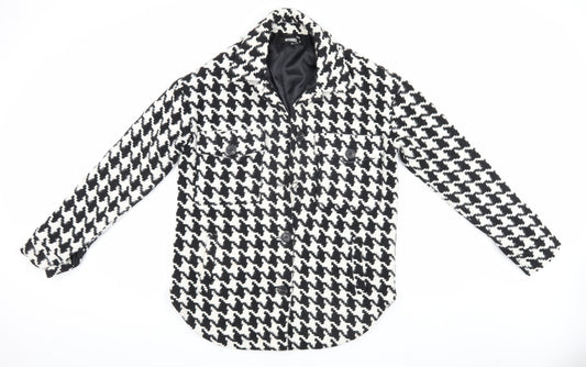 Womens UK Size 6 Missguided Multicoloured Overcoat
