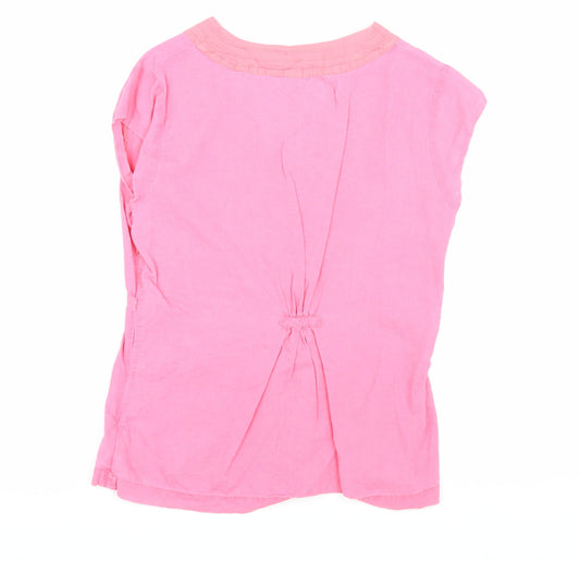Womens UK Size M Weird Fish Pink Blouse