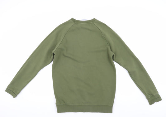 Adidas Men's Green Pullover Sweatshirt Size S