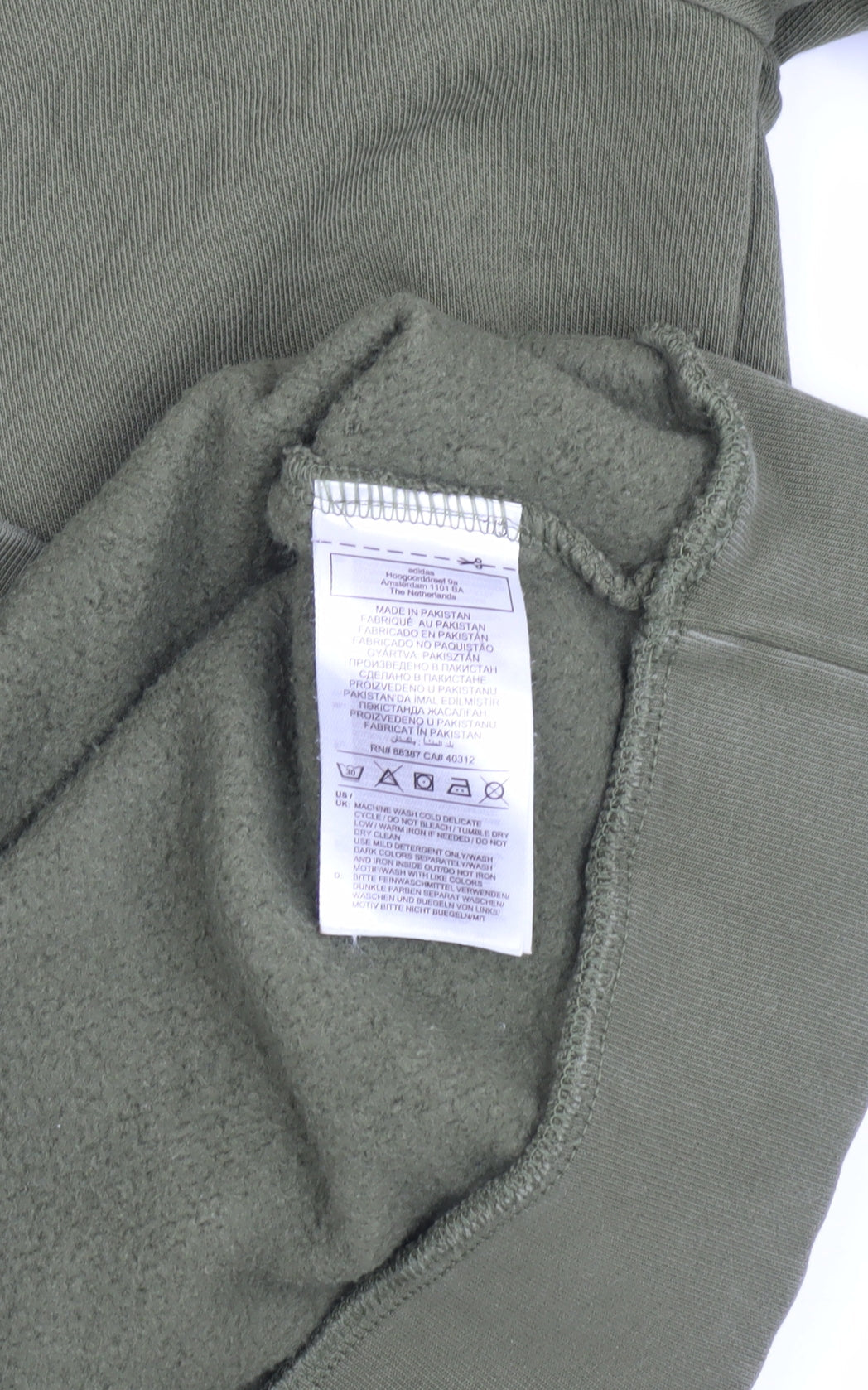 Mens UK Size S adidas Green Pullover Sweatshirt