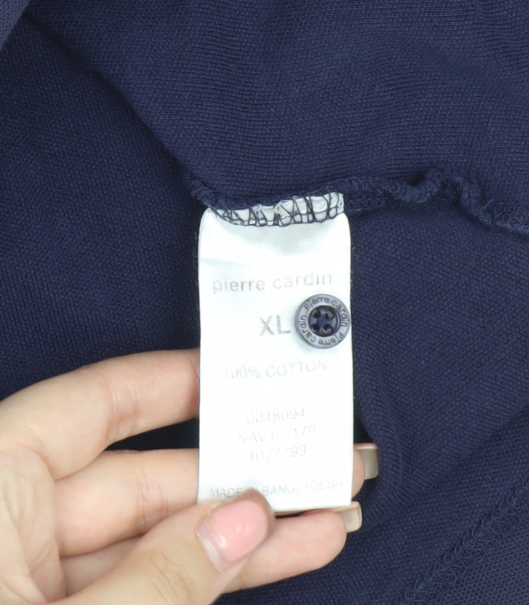 Pierre Cardin Men's Blue Polo Shirt XL
