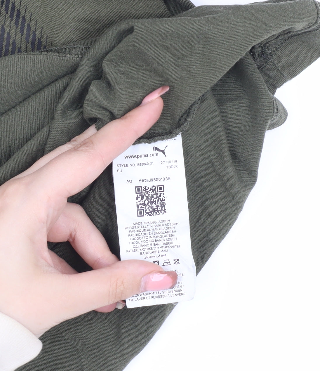 Puma Men's Green XS Graphic Print T-Shirt