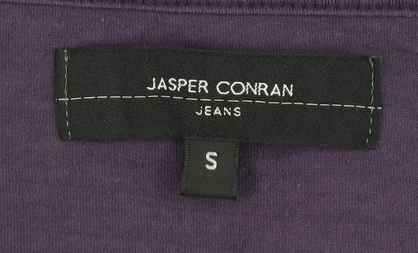 Jasper Conran Women's Purple T-Shirt, Size S, 3/4 Sleeve, Scoop Neck