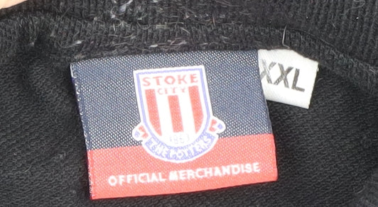 Stoke City FC Men's Black 2XL Polo Shirt