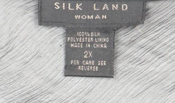 Silk Land Women's Black Flared Sleeve Blouse