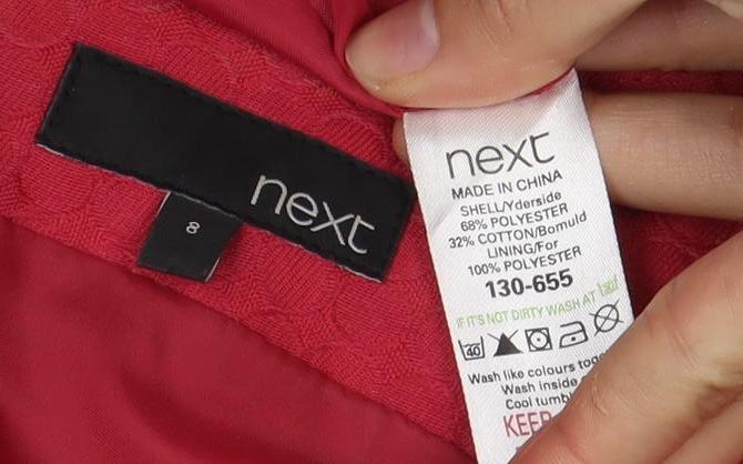 Next Women's Red Sleeveless Dress Size 8