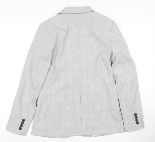 Womens UK Size 8 H&M Regular Grey Suit Jacket
