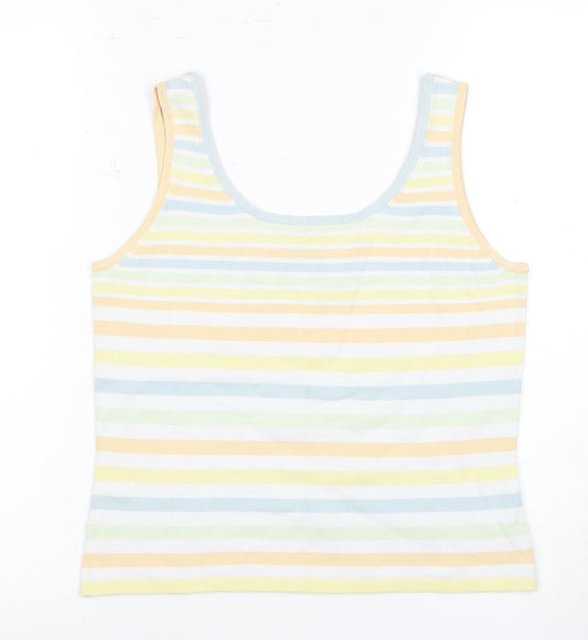 Additional front view of Principles Women's Multicoloured Striped Tank Top, size 14