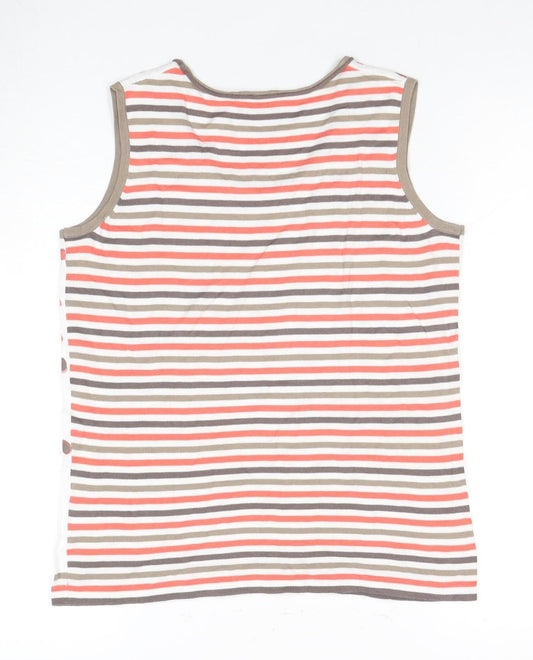 Womens UK Size 12 Gelco Multicoloured Basic Tank