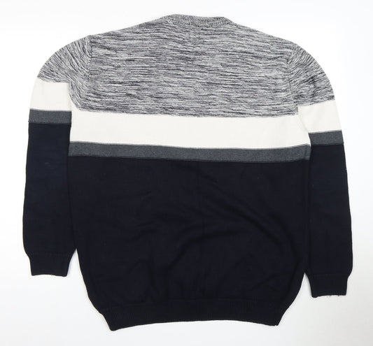Next Men's Black XL Pullover Crew Neck Jumper