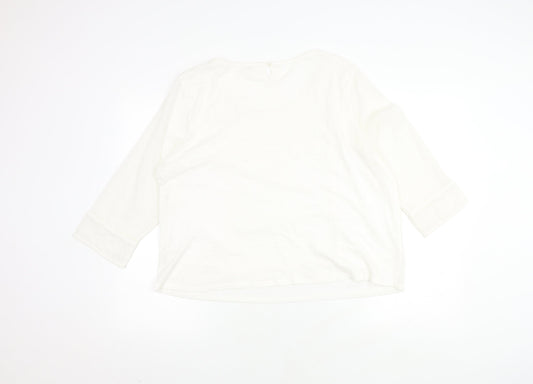 Womens UK Size 18 Marks and Spencer Ivory Basic Blouse