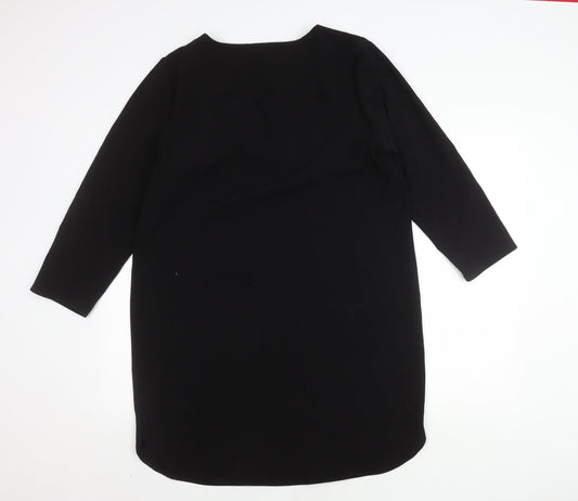 hush Women's Black Lace-Up Dress Size 16