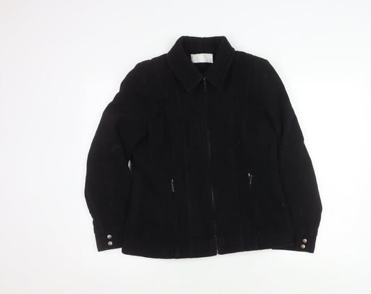 Womens UK Size 10 AMARANTO Black Basic Jacket