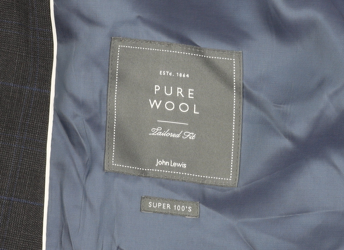 Mens UK Size 40 John Lewis Regular Grey Suit Jacket