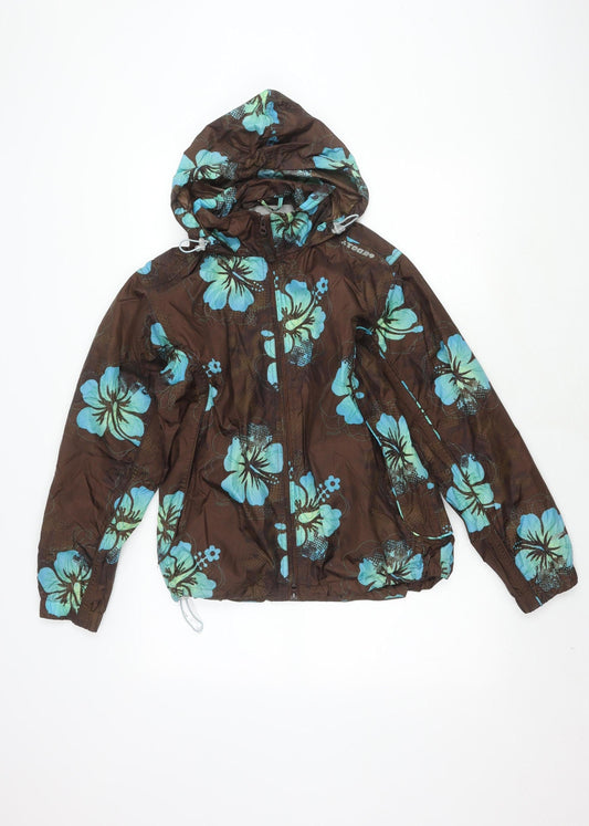 Womens UK Size 12 TOG24 Brown Rain Coat