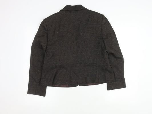 Marks and Spencer Women's Petite Blazer, Size 16, Brown
