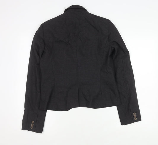 French Connection Women's Black Blazer Size 12 Classic Wool
