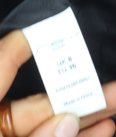 New Look Women's Black Pinstripe Blazer, Size S