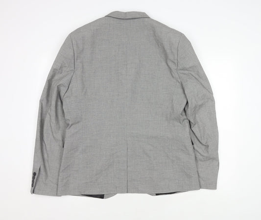 Mens UK Size 44 H&M Regular Grey Suit Jacket
