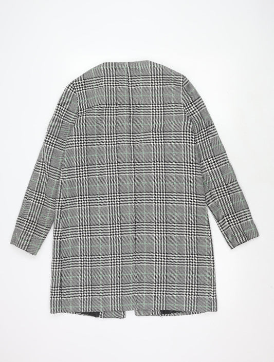 Zara Women's Mid-Length Check Blazer, Size S