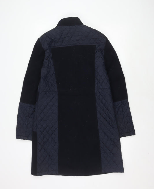 Marks and Spencer Women's Navy Quilted Coat Size 10