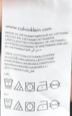 Calvin Klein Men's Black Striped Polo Shirt L