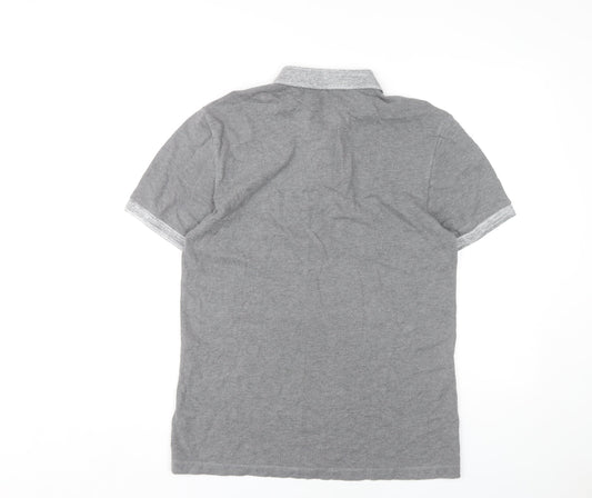 French Connection Men's Grey XS Short Sleeve Polo