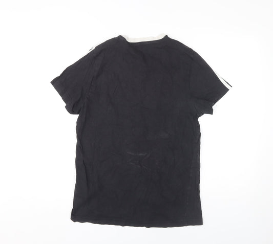 Adidas Men's Black Medium Crew Neck T-Shirt