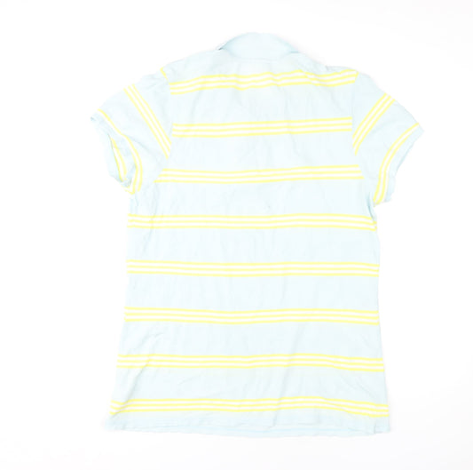 Old Navy Men's Blue XL Striped Polo Shirt