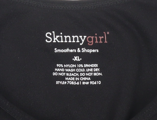 Skinnygirl Women's XL Black Nylon Tank Top