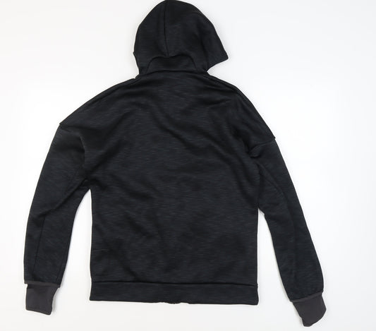 Adidas Men's Black Full Zip Hoodie, Size M