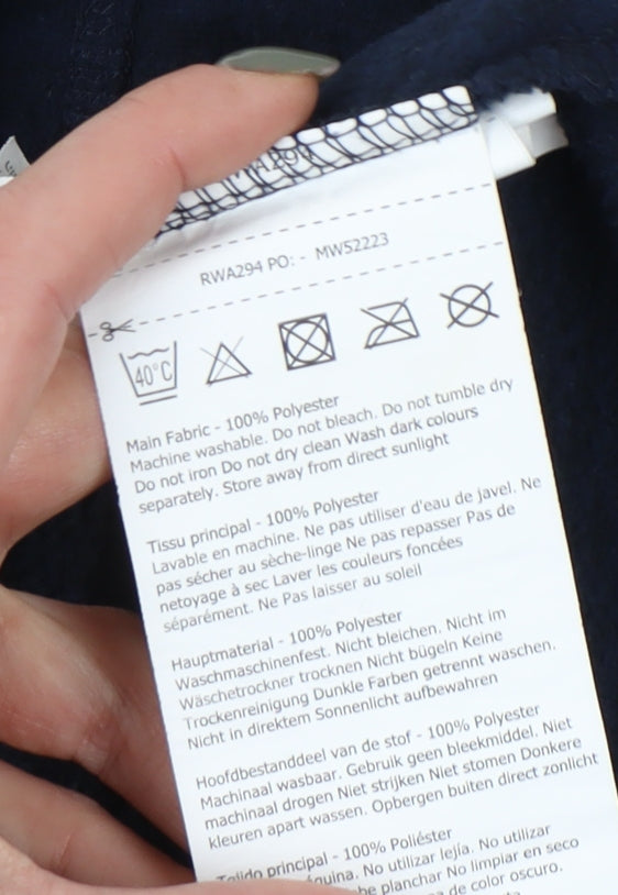 Regatta Women's Black Hoodie Size 12 with Drawstring