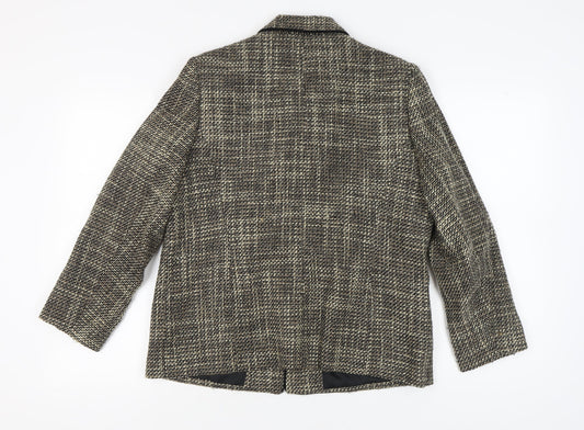 Eastex Women's Brown Check Blazer UK 14 Classic