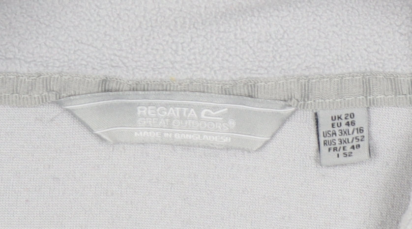 Regatta Women's Grey Fleece Sweatshirt Size 20