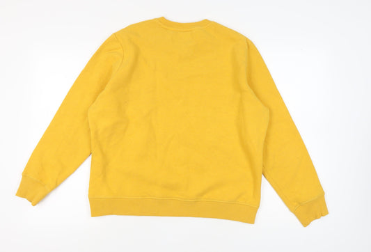 Superdry Unisex Yellow Sweatshirt, Size 14, Crew Neck