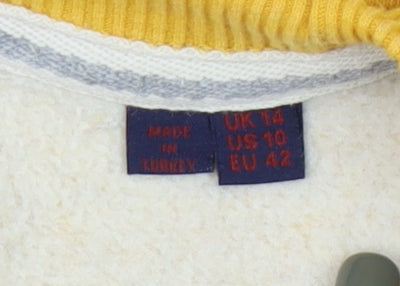 Superdry Unisex Yellow Sweatshirt, Size 14, Crew Neck