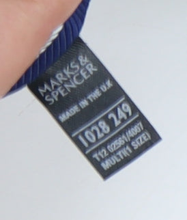 Marks and Spencer Luxury Silk Striped Men's Tie Multicoloured