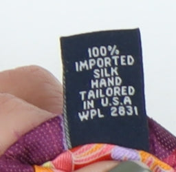 Ted Baker Men's Pink Geometric Silk Tie