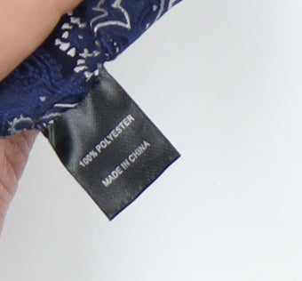 Jeff Banks Men's Blue Paisley Polyester Tie