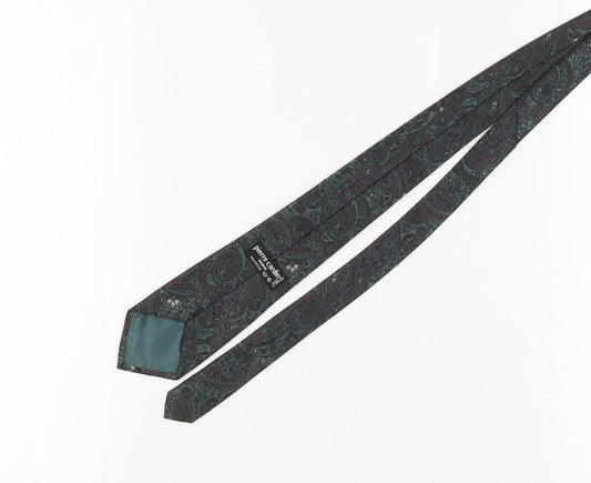 Pierre Cardin Men's Green Paisley Tie - Excellent