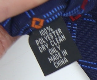 Mens BHS Blue Plaids & Checks 100% Polyester Tie
