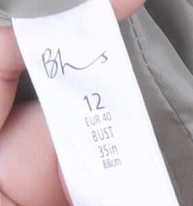 BHS Women's Beige Blazer Size 12 Regular Fit