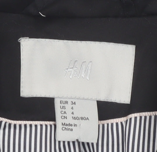 H&M Women's Black Suit Jacket Size 6