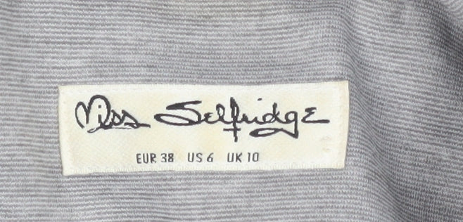 Miss Selfridge Women's Grey Blazer - Size 10